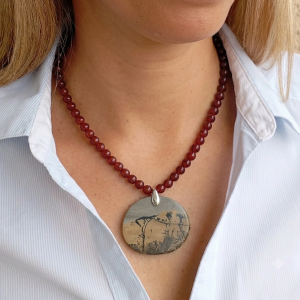 Collier Cornaline et Jaspe