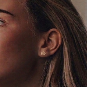 Boucles d'oreilles couronne