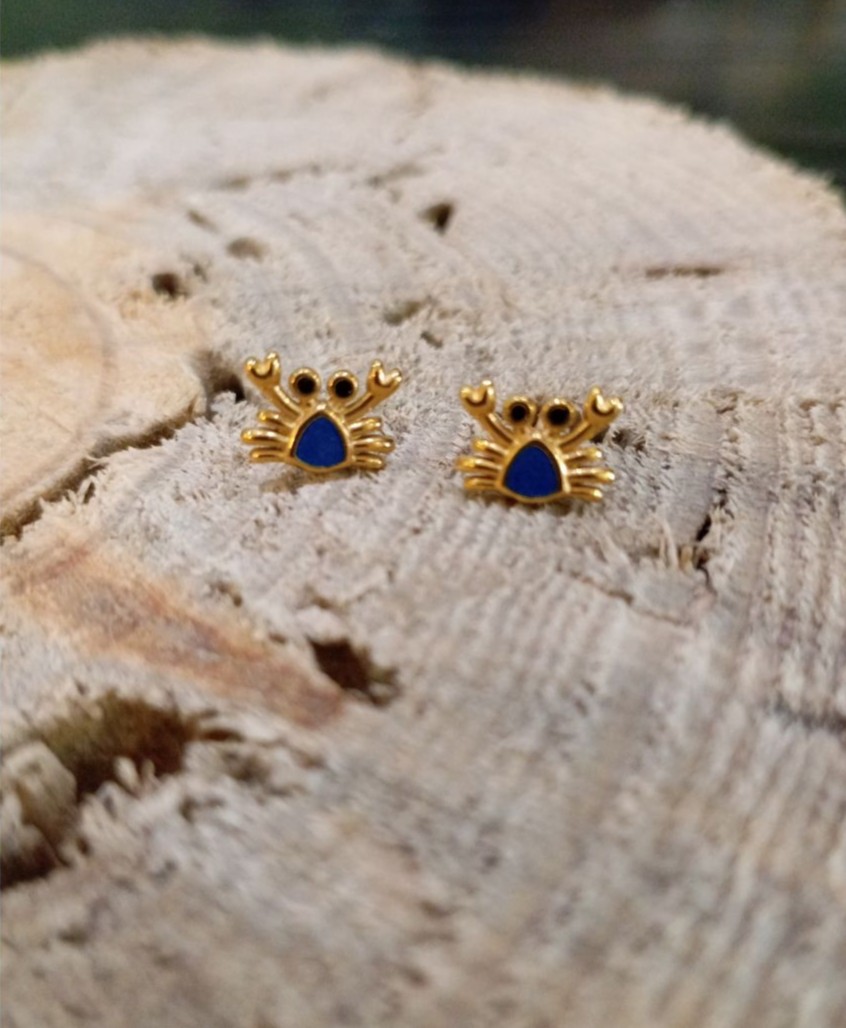 Boucles d'oreilles crabes